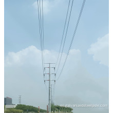 Polo de acero de transmisión poligonal de 110kV